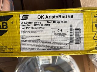 Rol MAG lasdraad, Esab, OK AristoRod 69
